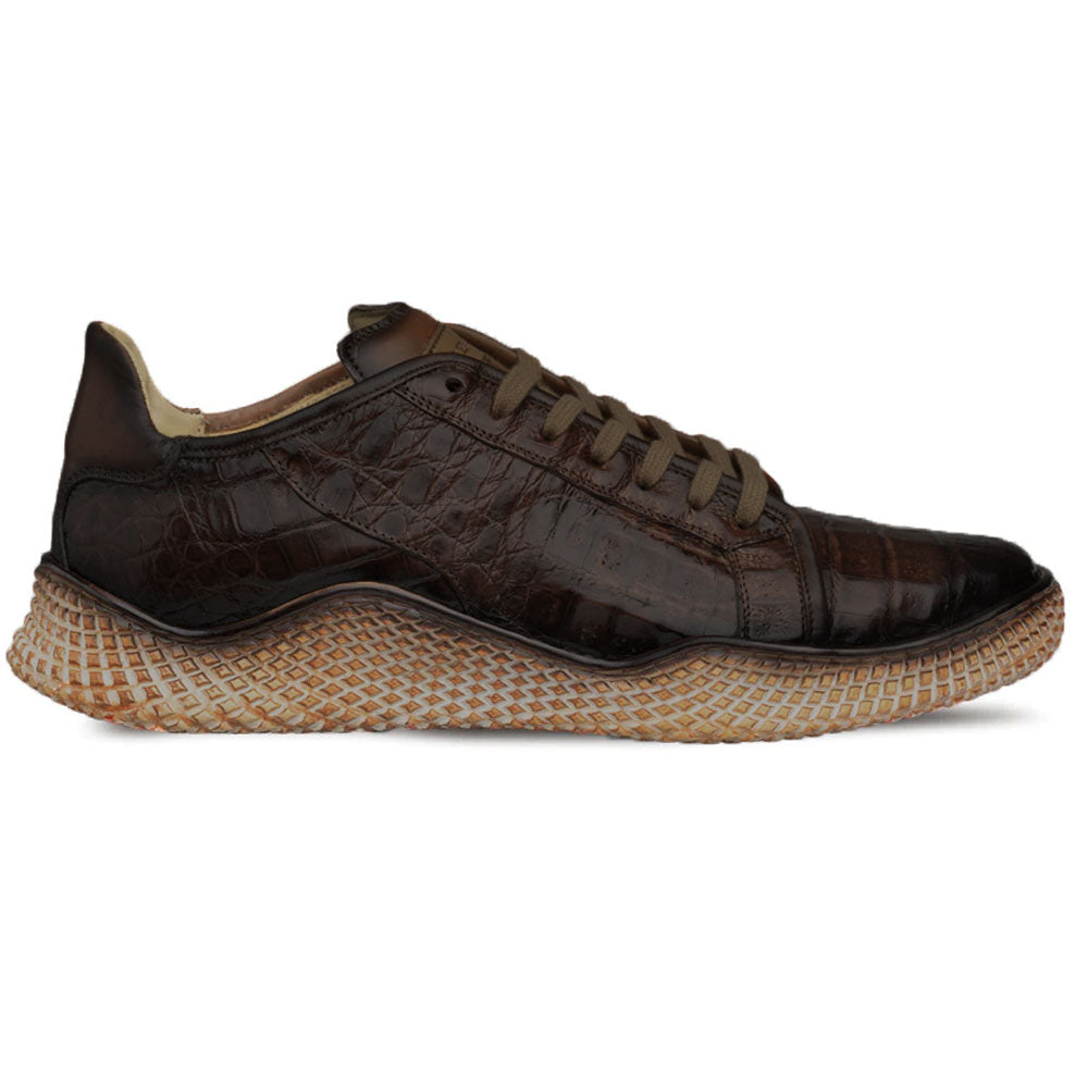 MEZLAN CROCODILE SUPER SNEAKER - DK. BROWN – Gator & Co