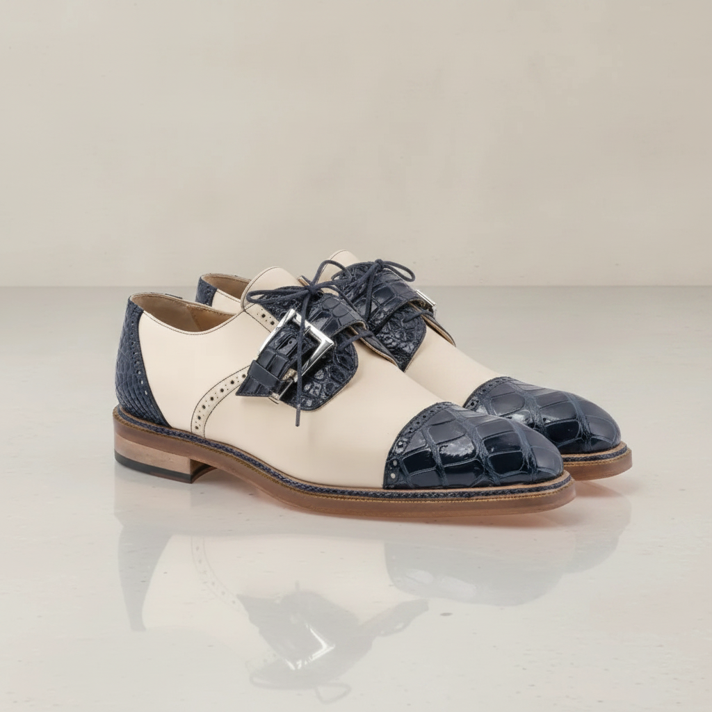 MAURI 1087/4 - BLUE/CREAM