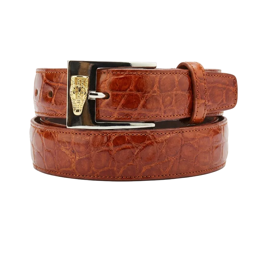 2008 Alligator Belt - Cognac