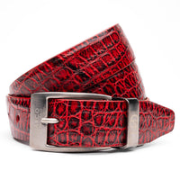 Alligator Belt - Antique Red