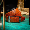 Alligator Belt - Cognac