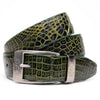 Alligator Belt 105 - Antique Green