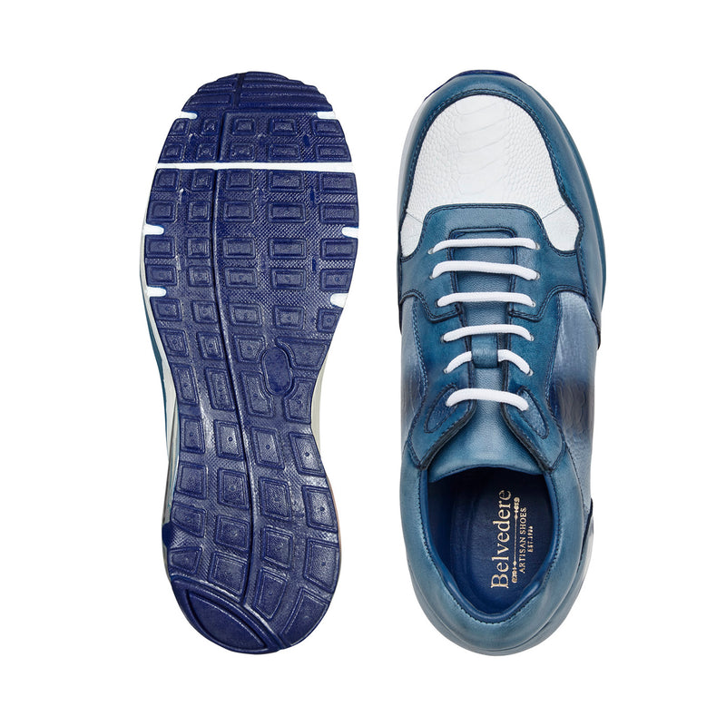 Gino - Ant. Caribbean Blue/White