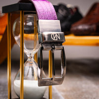 SILVIO CROCODILE PURPLE BELT