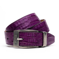 SILVIO CROCODILE PURPLE BELT