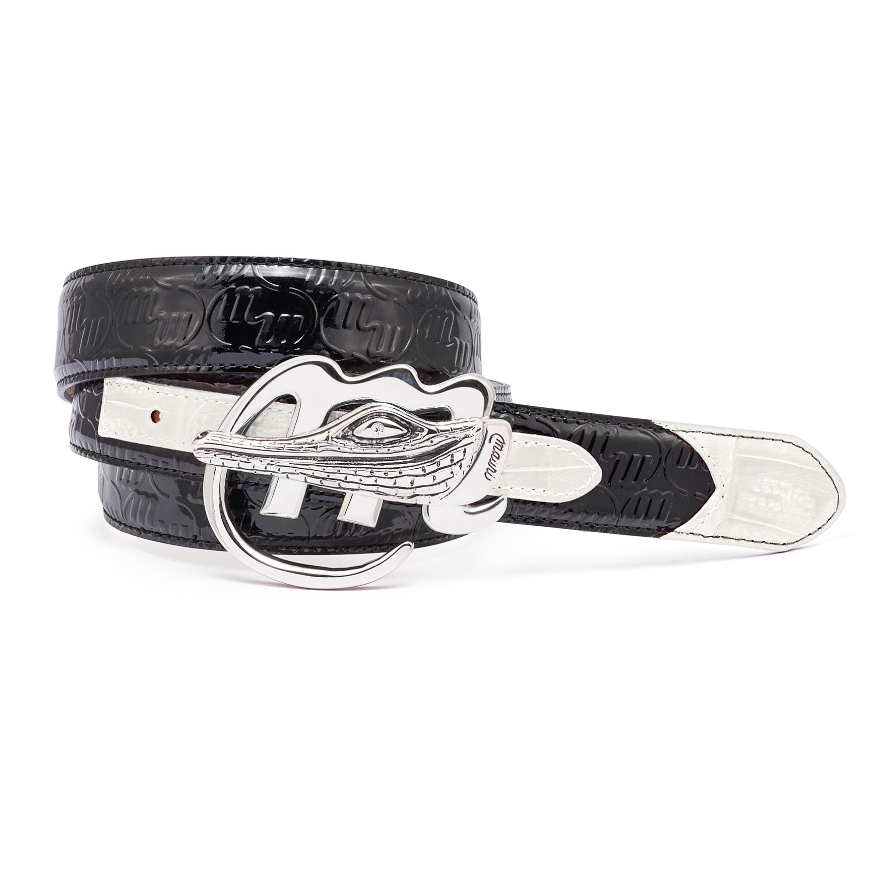 Mauri Black/White Belt – Gator & Co