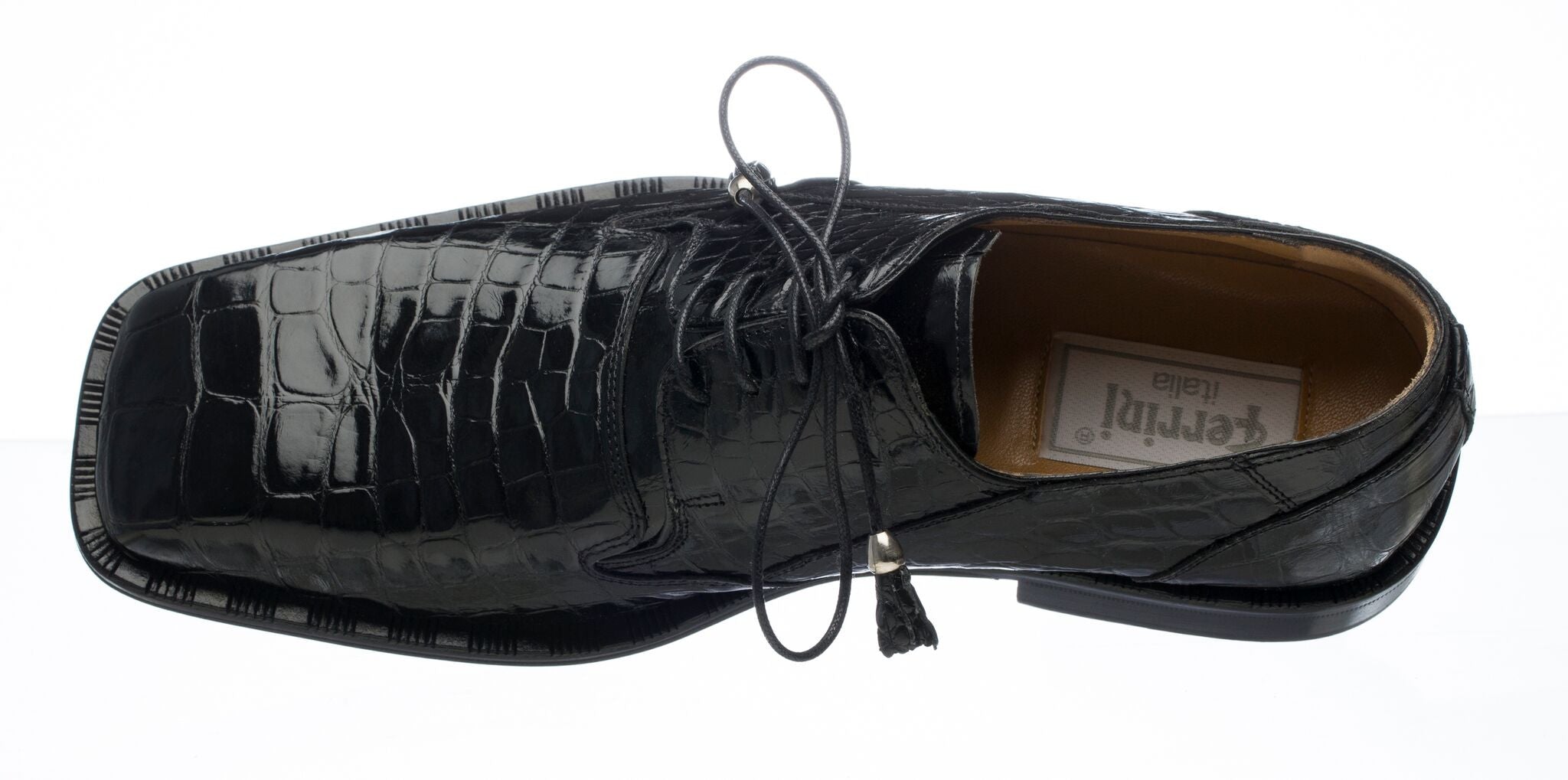 R. Ferrini Men's Italian Black & White Leather Wingtip Oxfords Size 7.5 |  eBay
