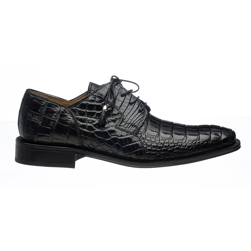 Black gator top dress shoes
