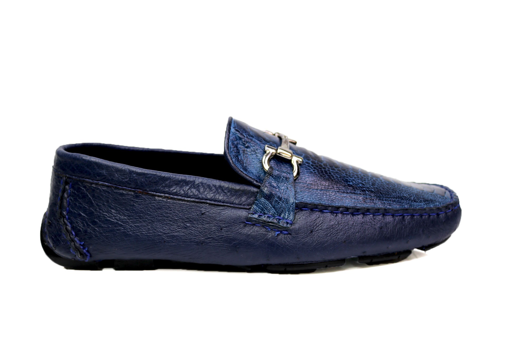 Giovanni Ruben Blue Leather Shoes main image 1