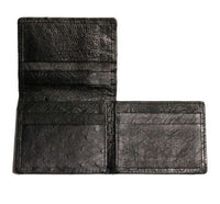 Ostrich Black Wallet #W02