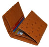 Ostrich Cognac Wallet #W03