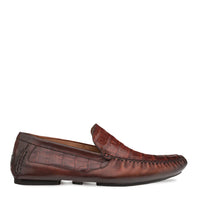 CROCODILE/LEATHER DRIVING MOCCASIN
